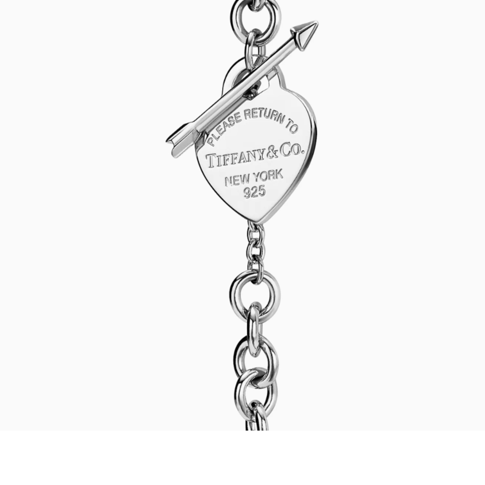 Tiffany & Co. Silver Heart Charm Bracelet - Picture 2 of 8